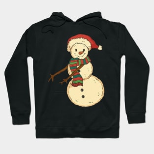 Christmas characters snow man t-shirt design Sticker Hoodie